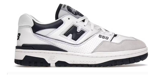 New Balance 550 White Black Tip Suede