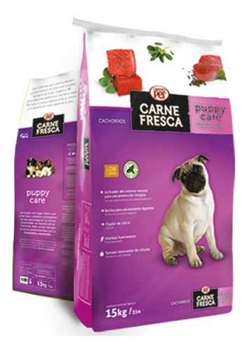 Alimento Carne Fresca Puppy Care Para Perro Cachorro Sabor Mix En Bolsa De 15 Kg