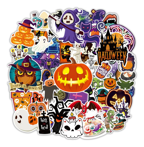 65 Pegatinas De Halloween Para Niños, Adolescentes Y A...