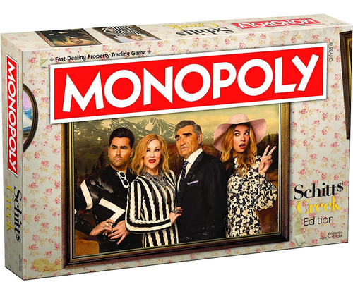 Juego De Monopoly Schitt's Creek Con Bebe Crow, La Guitarra