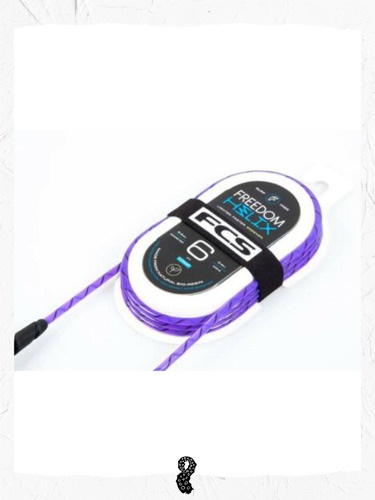 Leash Surf Fcs Freedom Helix 6ft 5mm Roxo