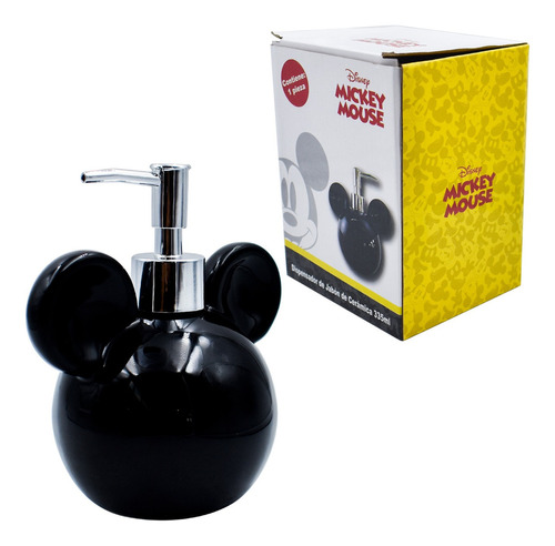 Dispensador De Jabón De Cerámica Disney Mickey Mouse 335 Ml