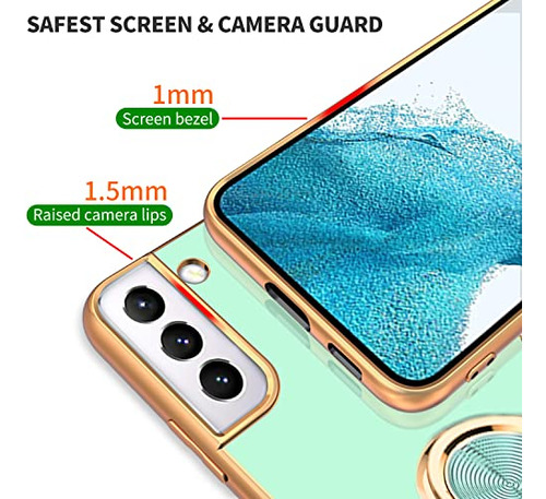 Funda Para Galaxy S22 Verde Claro Acabado Suave