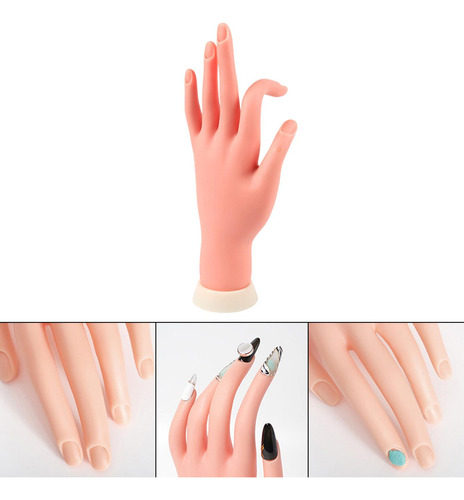Mão De Treinamento De Unhas, Manicure Mão Esquerda