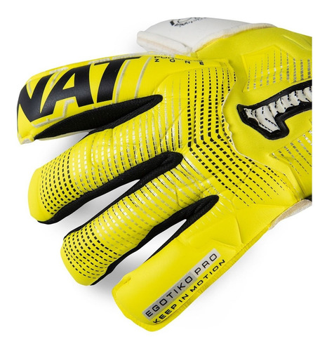 Imagen 4 de 7 de Guante De Portero Rinat Egotiko Stellar Pro Amarillo Blanco