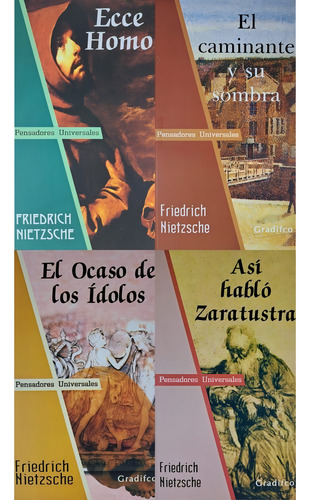 Lote X 4 Libros Filosofia - Friedrich Nietzsche