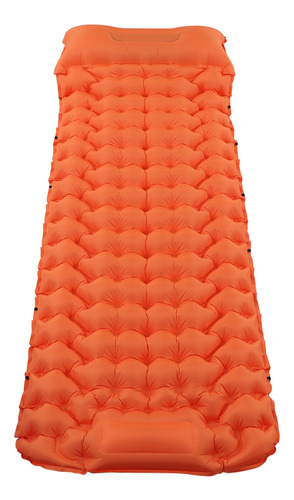 Colchoneta Inflable Para Acampar, Color Naranja, Antifugas