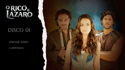 Dvd Box Novela O Rico E Lázaro, Completa C/menu Frete Grátis