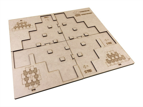 Playmat Em Mdf Para 7 Wonders Duel - Com Case
