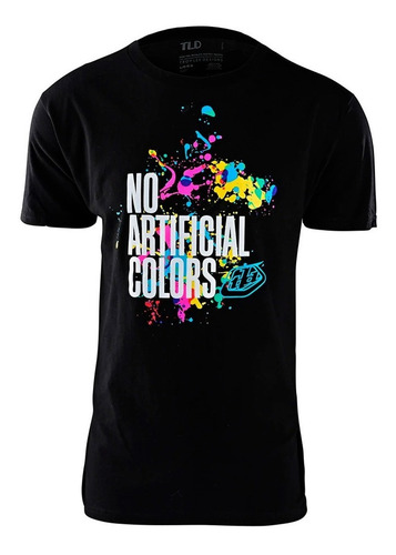 Playera Troy Lee Designs No Artificial Colors Ss Tee Black