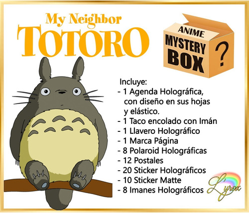 Totoro Ghibli Caja Misteriosa Mystery Box Anime