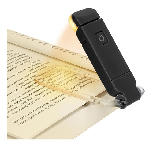 Imagen 4 de 7 de Luz Led Lectura Lampara Libros Clip Recargable Linterna