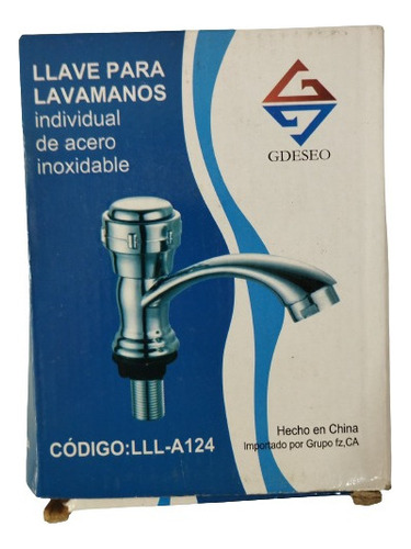 Llave Para Lavamanos Individual Acero Inoxidable (lll-a124)