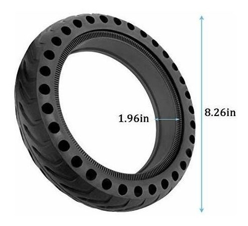 Imagen 6 de 8 de 2 Ruedas Solidas Para Scooter Electrico Xiaomi Mijia M365