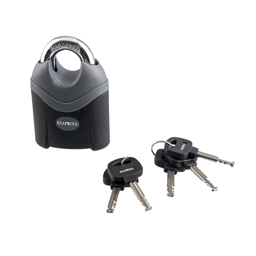 Candado Crafters De Máxima Seguridad De 72mm Profesional Color Negro
