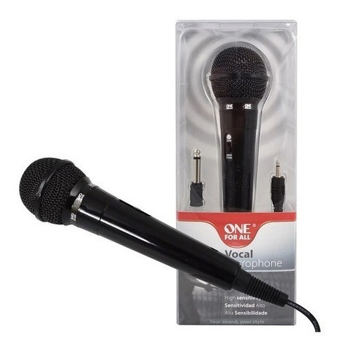 Imagen 1 de 1 de Microfono Karaoke Cable 3 Mts One For All Sv 5900