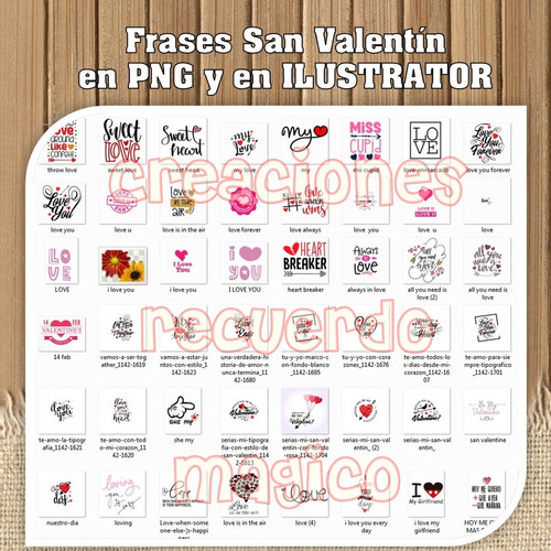 San Valentin - Vectores + De 300 Modelos