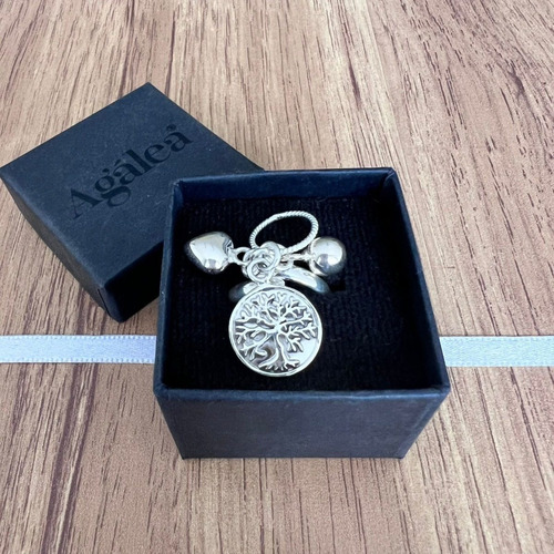 Imagen 6 de 10 de Anillo Arbol De La Vida Ajustable Colgantes Plata 925 Agálea