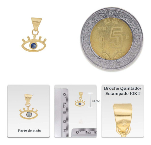 Medalla Dije Ojo Turco Oro 10k 10 Kilates Mujer Dama Azul Ojo Turko Mal De Ojo Protección Oro 10k Oro Puro 10k Mujer Dama Mujer Niña 100% 10k Regalo Joyería Fina 10k Oro Puro 10k 10 Kilates Amuleto P