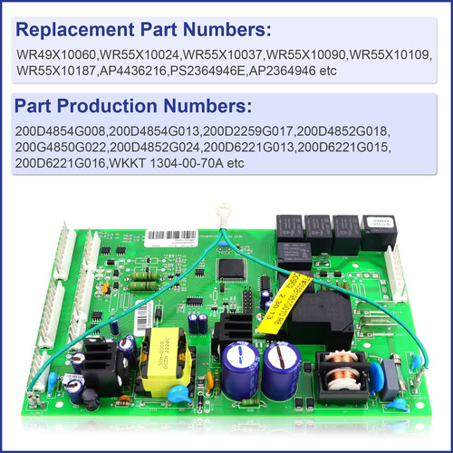 Placa De Control Soobool Wr55x10942c Para Refrigerador Ge