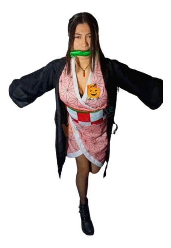 Imagen 2 de 4 de Disfraz Nezuco Kamado Cosplay Disfraces Demonslayer Completo