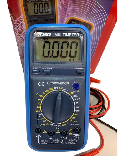 Tester Multimetro Capacimetro Termometro Vc9808