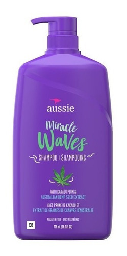 Aussie Miracle Volume Shampoo 778 Ml Semillas De Cáñamo