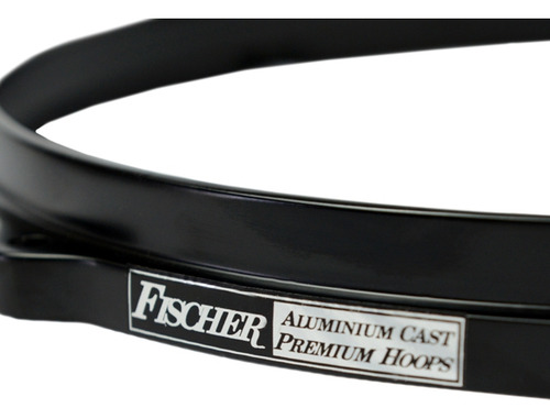 Par Aro Die Cast Fischer Alumínio Preto 13 /6 Furos P/ Caixa