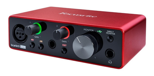 Interfaz De Audio Focusrite Scarlett Solo 3g Usb