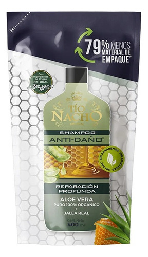Champu Tio Nacho Aloe Vera Reparación Profunda 400ml Shampoo