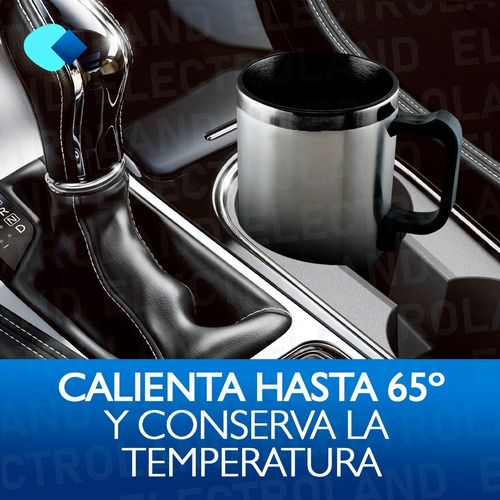 Imagen 5 de 10 de Jarra Taza Calentador Térmico Para Auto Acero Inoxidable 12v