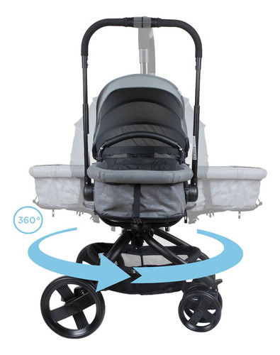 Coche Travel System I-giro Bright Gray Infanti Gris Negro