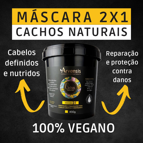 Kit Arvensis Cachos Tec Oil Hidratação Reconstrução 6 Itens