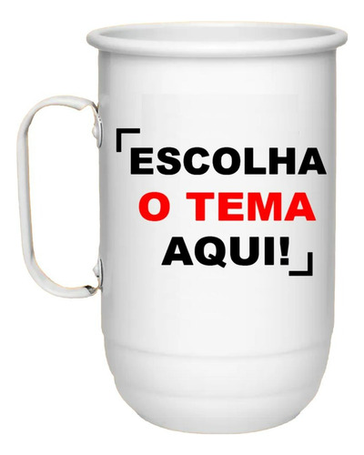 20 Caneca De Alumínio Personalizada Arte Tema Ideia 500ml Mesclar Cores