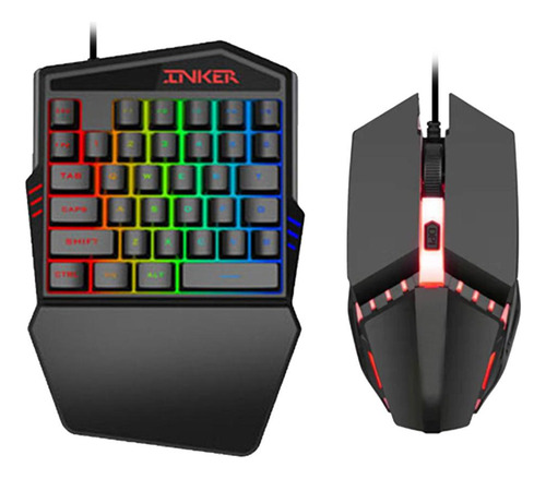 Juego De Teclado Y Ratón Rgb Con Teclado + Ratón