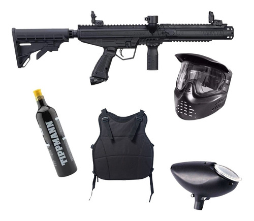 Tippmann Stormer Tactical Gotcha Chaleco Paintball Careta Xc