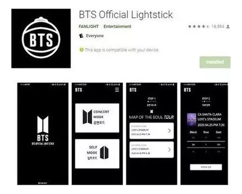 Lightstick Bts Army Bomb V3, Aplicación Oficial Y Original