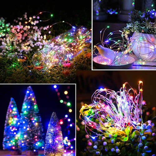 Luces De Navidad Solar Oreunik, 2 Paquetes Cada Una De 120 L