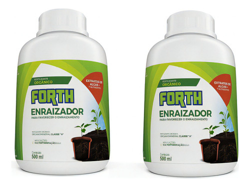 Kit 02 Adubos Forth Enraizador Concentrado 500ml