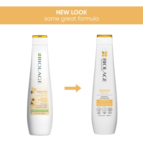 Shampoo Biolage Smoothproof, Limpa, Suaviza E Controla O Fri