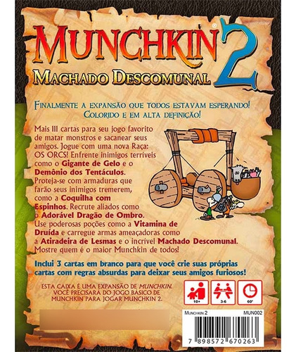 Munchkin 2: Machado Descomunal (expansão) - Galapagos