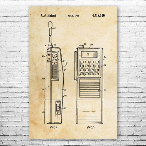 Póster De Radio De Dos Vías Patent Earth, Regalo De Policía,