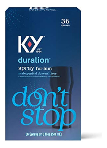 Duration Spray For Men, Ky Male Genital Desensitizer Numbing