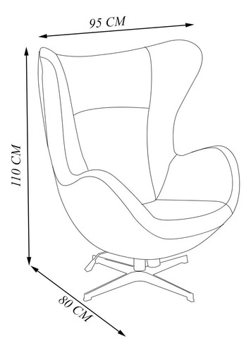 Conjunto Poltronas Egg Chair Mp4 Sn 88/lotus 12