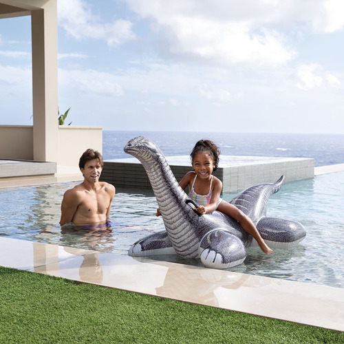 Flotador Montable Dinosaurio Inflable Alberca Niños 178x94cm