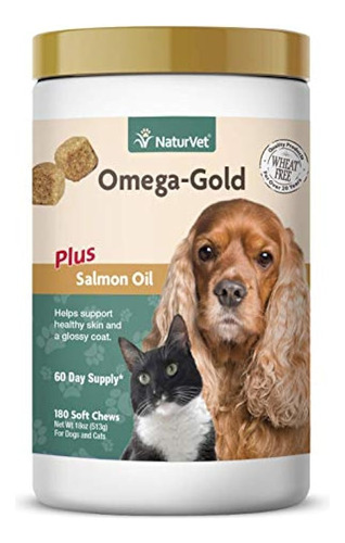 Naturvet - Aceite De Salmón Omega-gold Plus | Apoya Una Piel