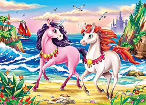 Ravensburger Rompecabezas De 35 Piezas Con Unicornios De