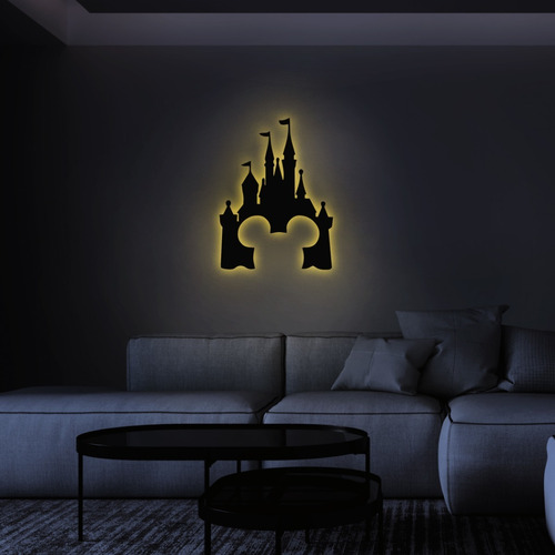 Cuadro Madera - Disney - Luz Calida- M- 63 X 47cm