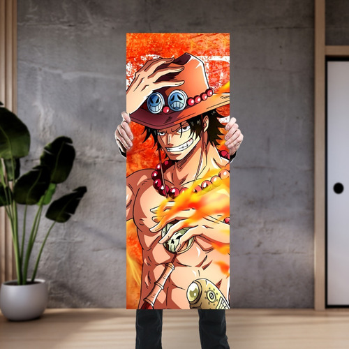 Imagen 4 de 8 de Cuadro Grande De Anime One Piece Portgas D. Ace - Animeras