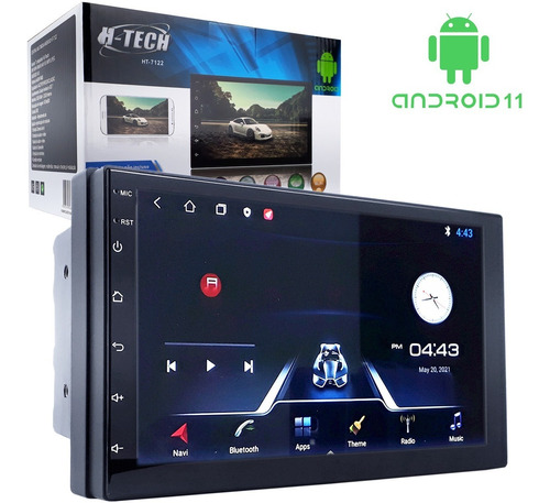 Central Multimidia H-tech Ht-7122 7pol 2din 2gb Android 11